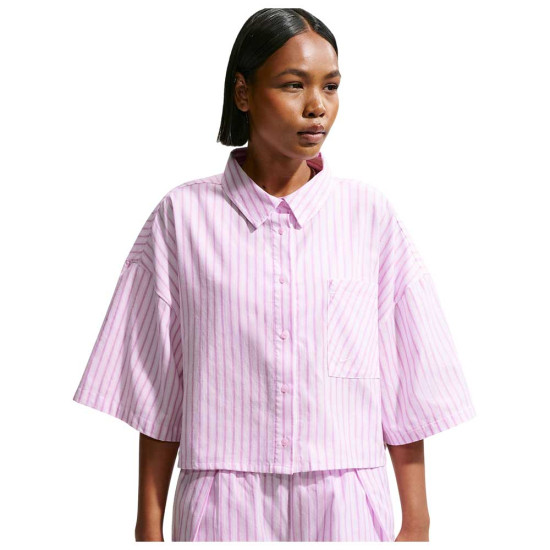 Nike Γυναικείο πουκάμισο Sportswear Chill Poplin Oversized Striped Shirt